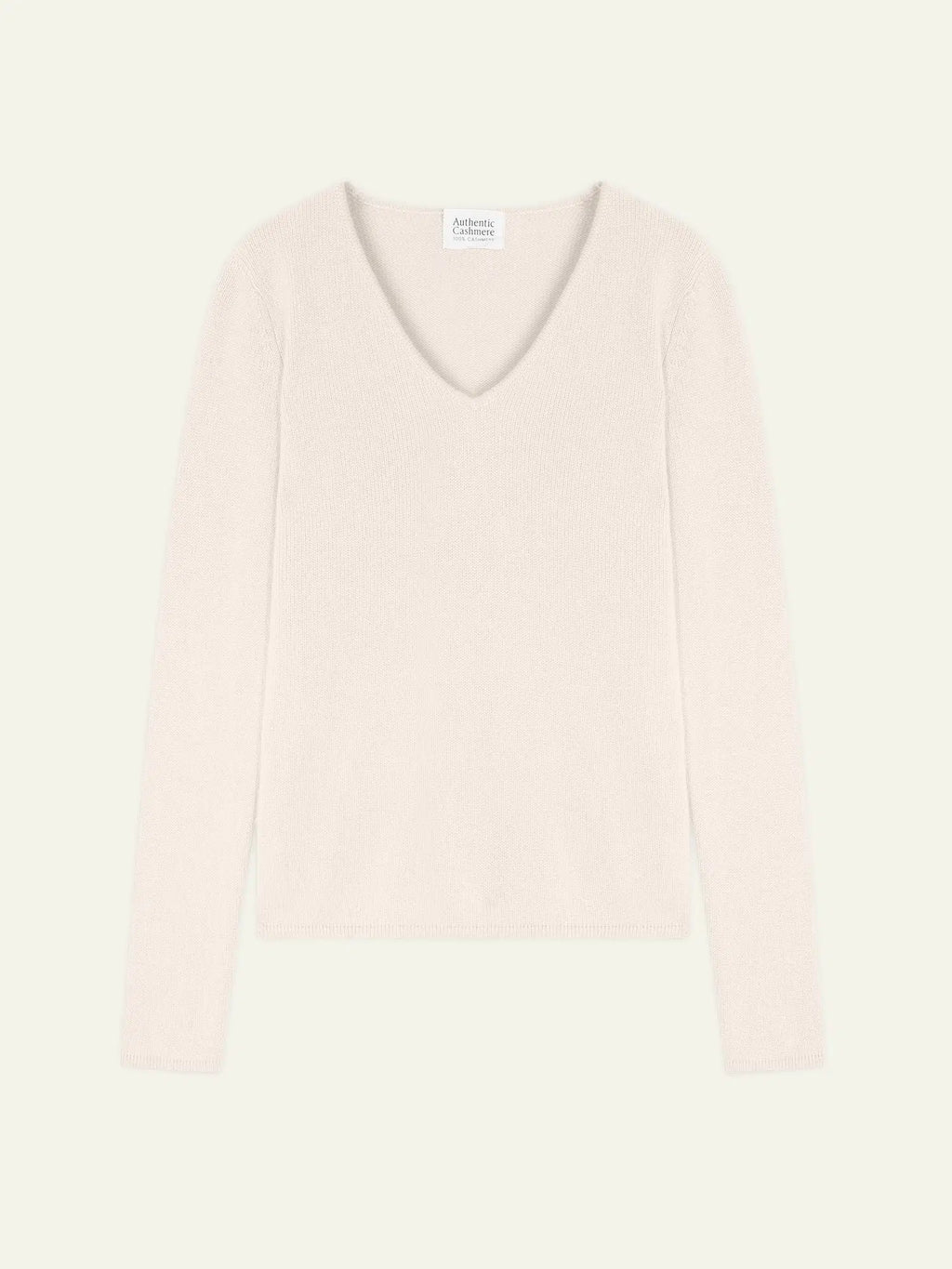 Pull Col V 4 Fils - Chelsea - Ivoire