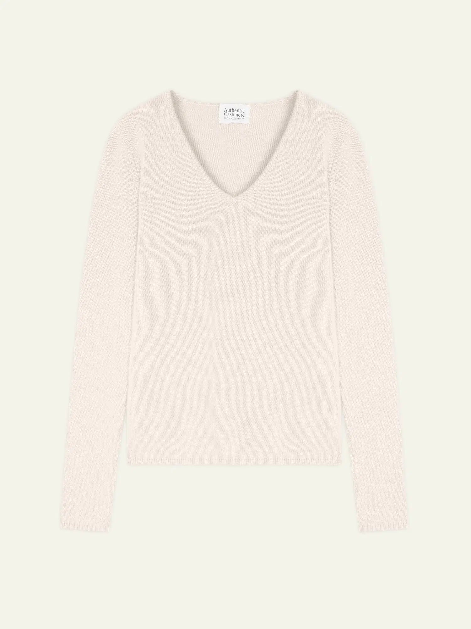 Pull Col V 4 Fils - Chelsea - Ivoire