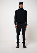 4-Ply Roll Neck Jumper - Martin - Navy