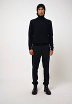 4-Ply Roll Neck Jumper - Martin - Navy