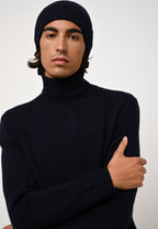 4-Ply Roll Neck Jumper - Martin - Navy