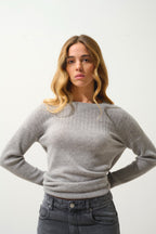 Pull Col Rond - Daria - Nuage Chiné