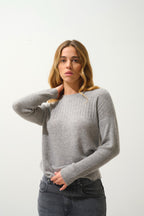 Pull Col Rond - Daria - Nuage Chiné