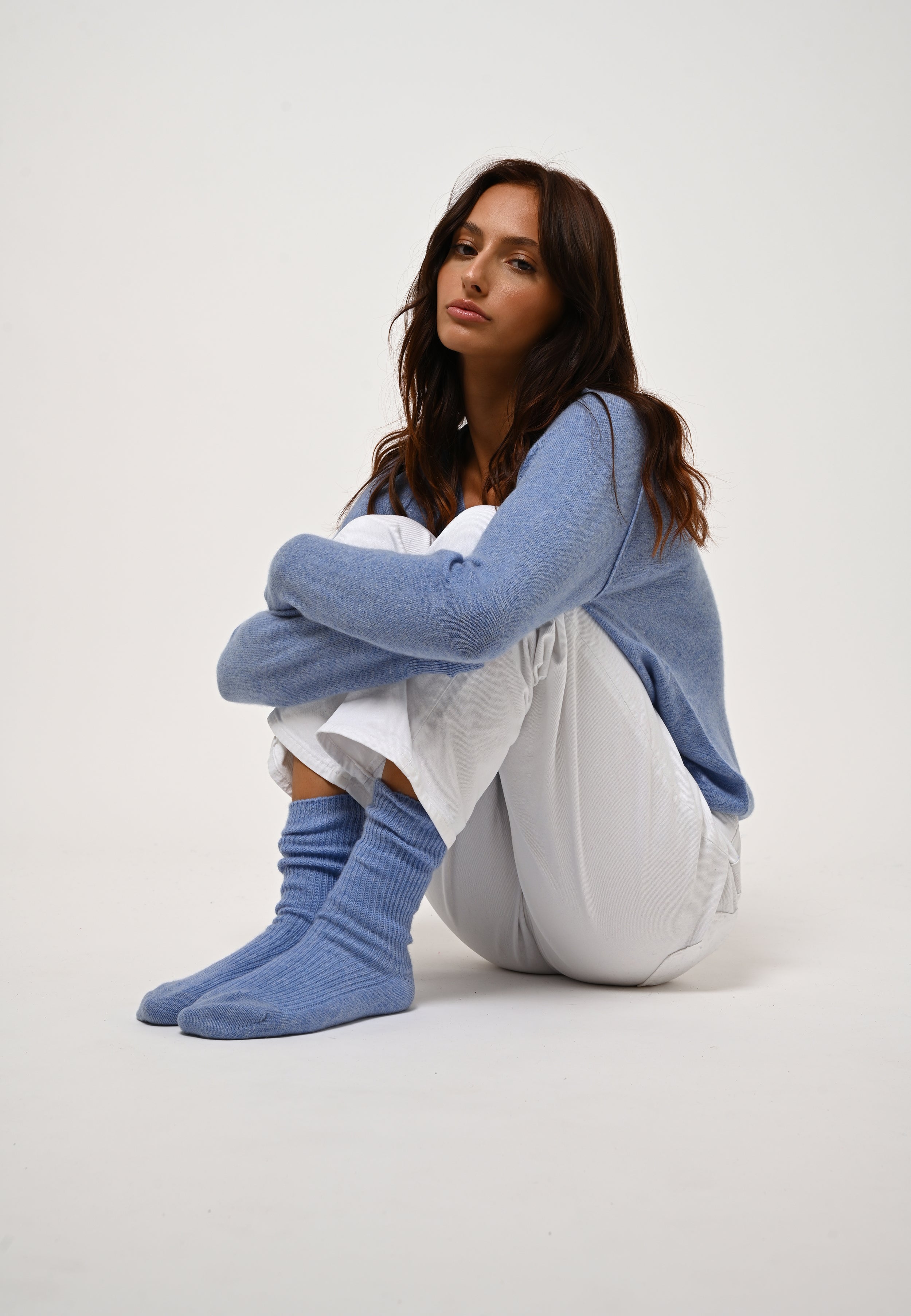 4-Ply Socks - Chewila - Sky