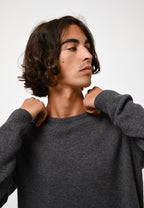 Jersey Cuello Redondo 4 Hilos - Victo - Antracita Jaspeado