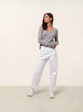 4-Ply V-Neck Jumper - Chelsea - Cloud Marl