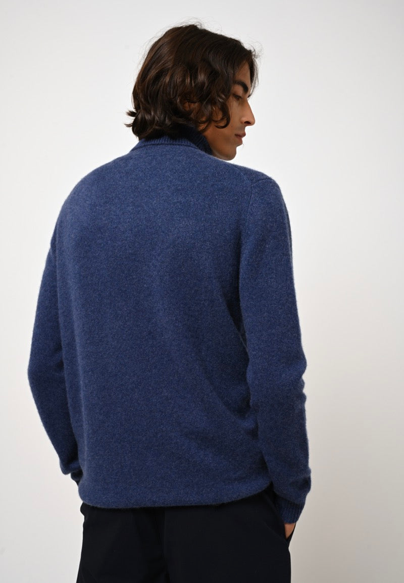 Pull Col Roulé 4 Fils - Martin - Océan Chiné