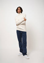 Roll Neck 4 Fils Martin Jumper - Snow - 100% Cashmere 4 Fils