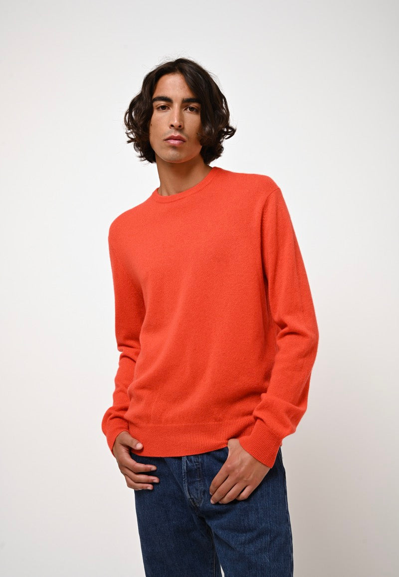 Rundhalsad tröja - Aiglière - Orange