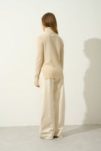 Pull Col Roulé - Fornet - Beige