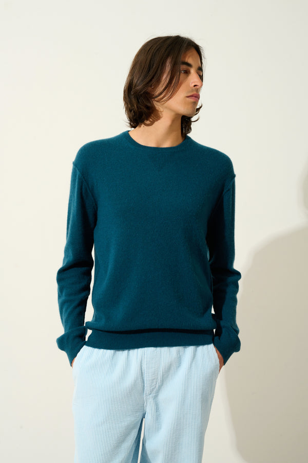 Pull Col Rond - Nolan - Vert Canard