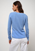 Pull Col V - Galise - Baby Blue