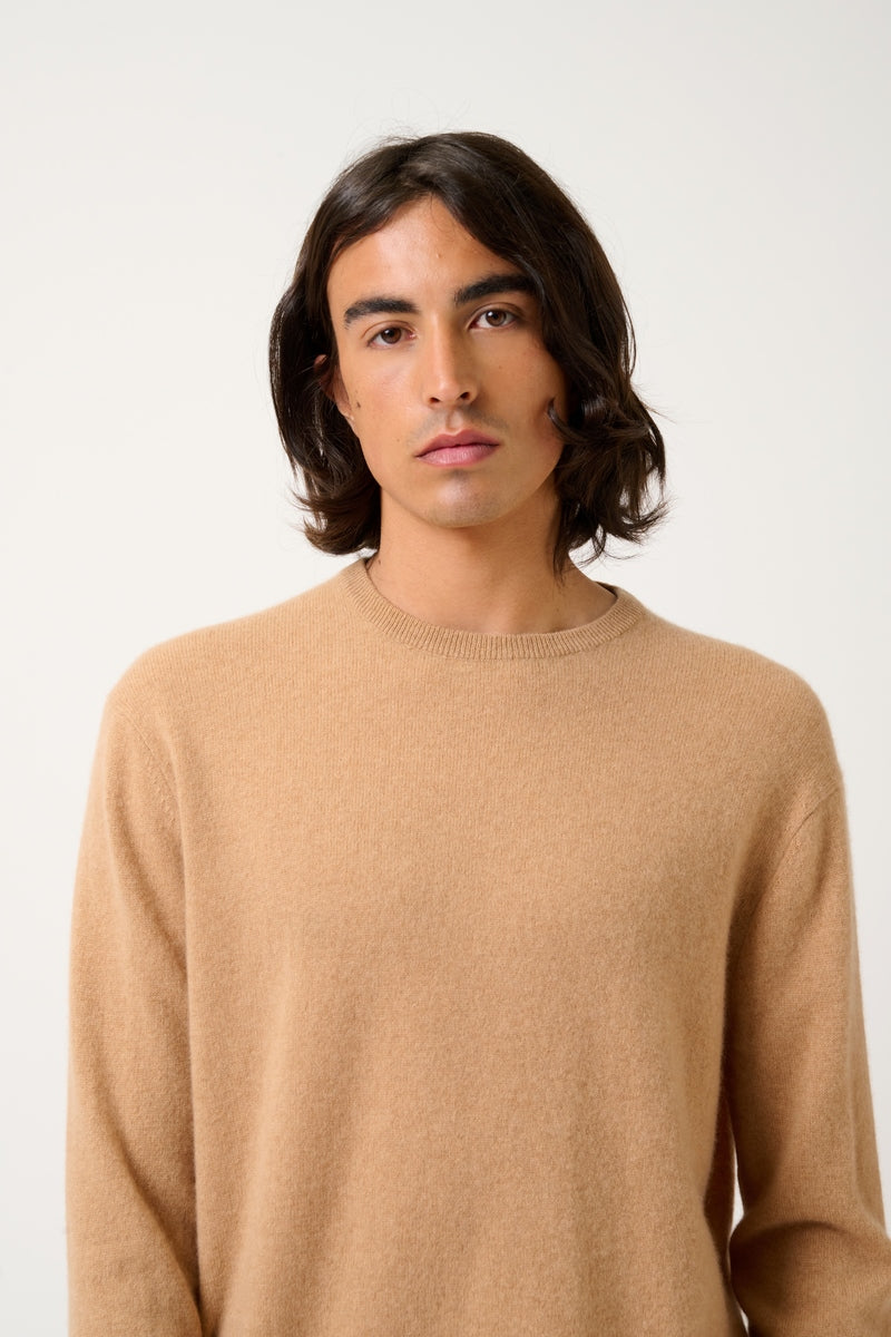 Round-Neck Jumper - Aiglière - Sahara