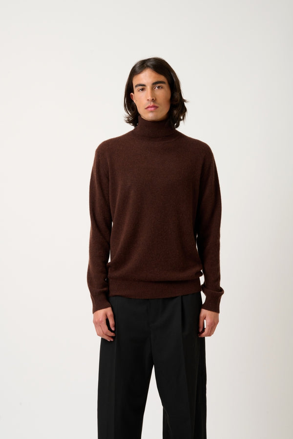 Maglione a Collo Alto - Bange - Caffè