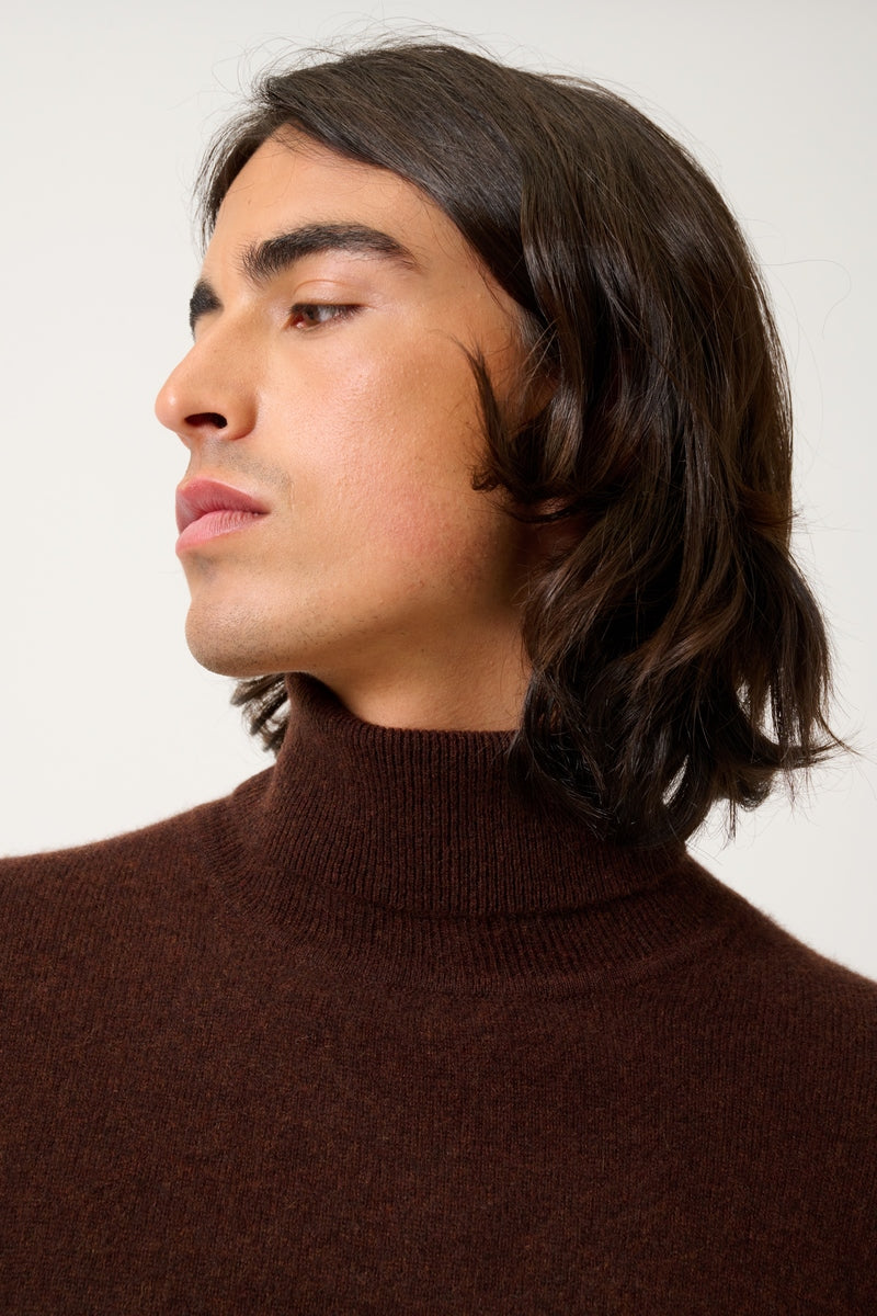 Turtleneck Jumper - Bange - Coffee