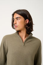Jersey con cuello camionero - Ambin - Caqui