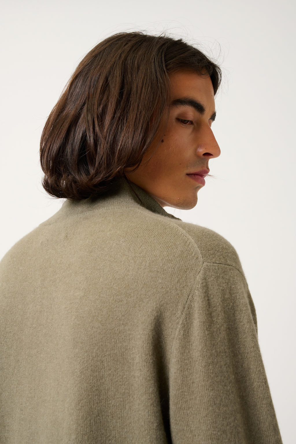 Jersey con cuello camionero - Ambin - Caqui