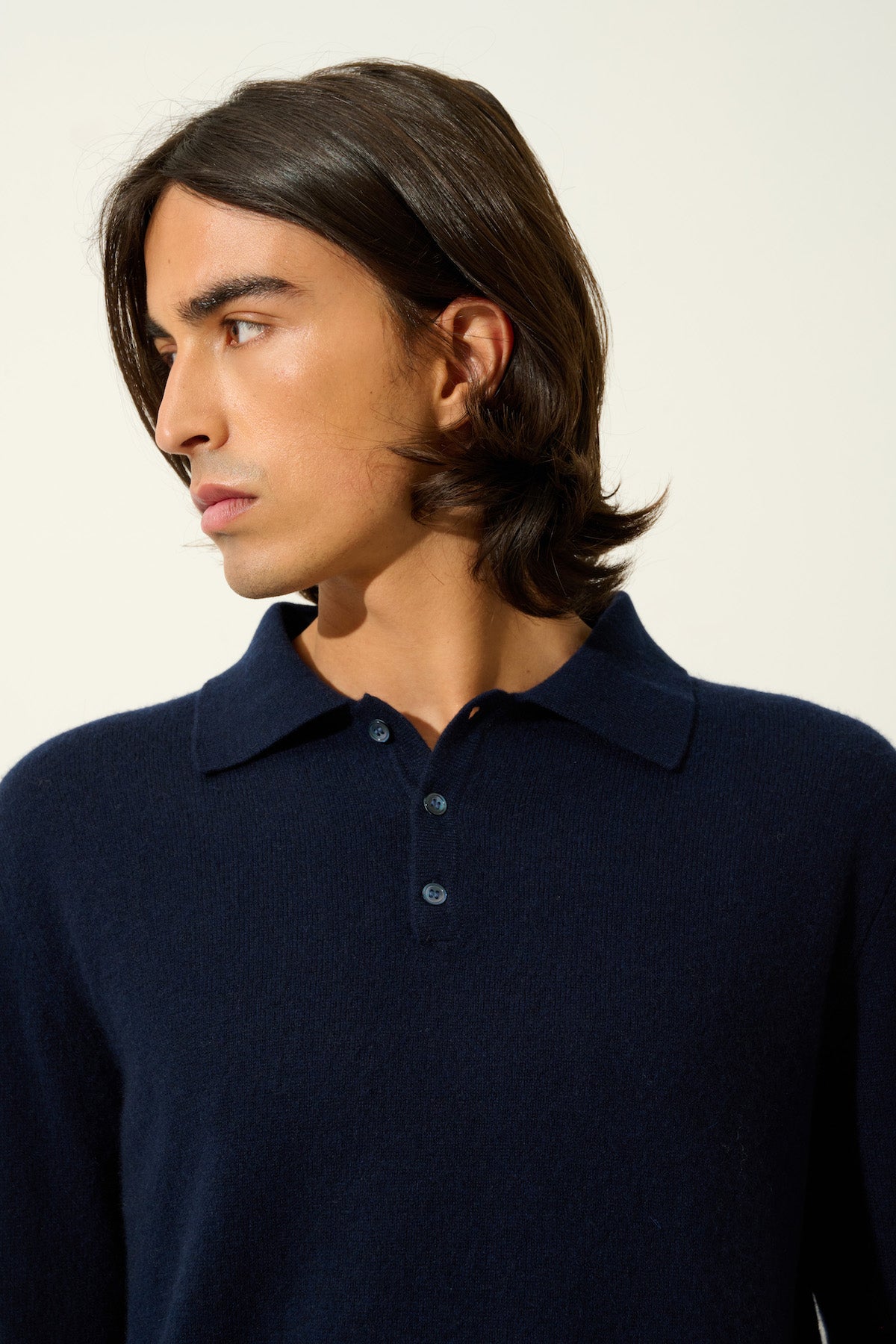 Polo Manches Longues - Charvet - Navy