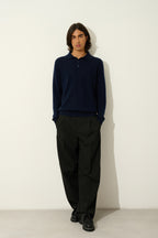 Polo Manches Longues - Charvet - Navy