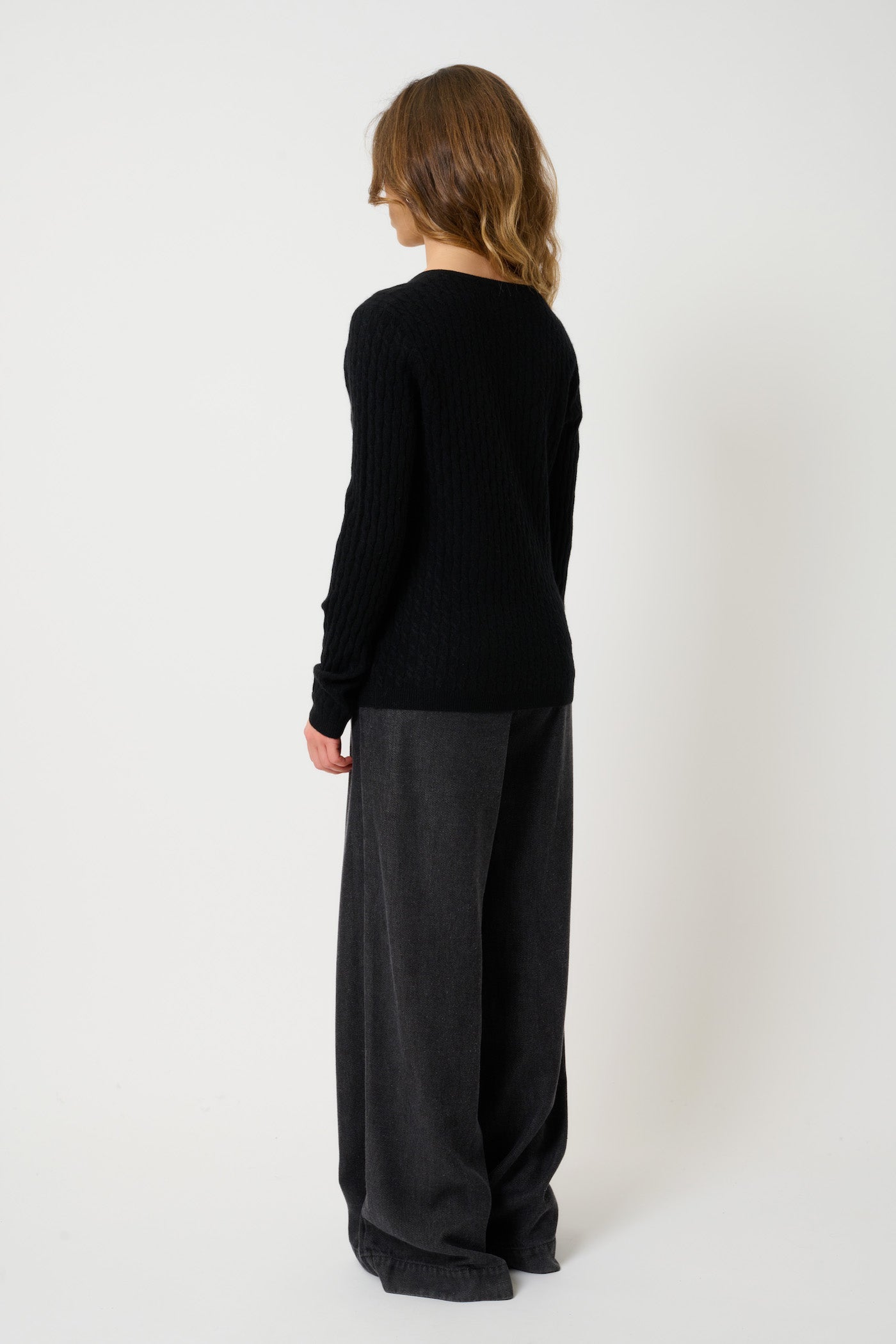 Jersey de cuello en V - Grasmoor - Negro