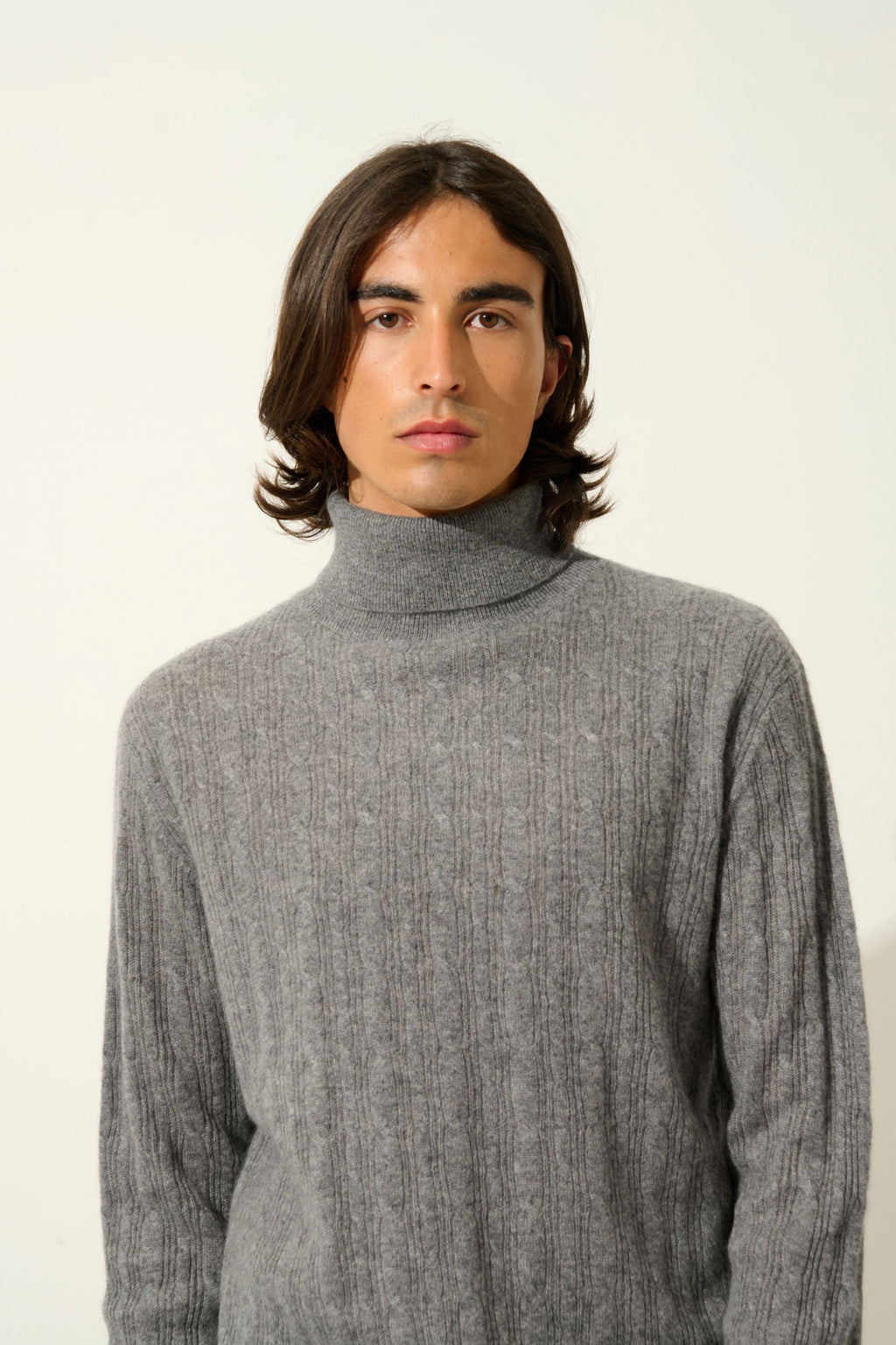 Roll-Neck Jumper - Kona - Brown