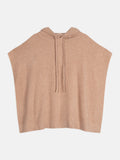 Poncho Capuche Elsa - Camel Chiné - Femme