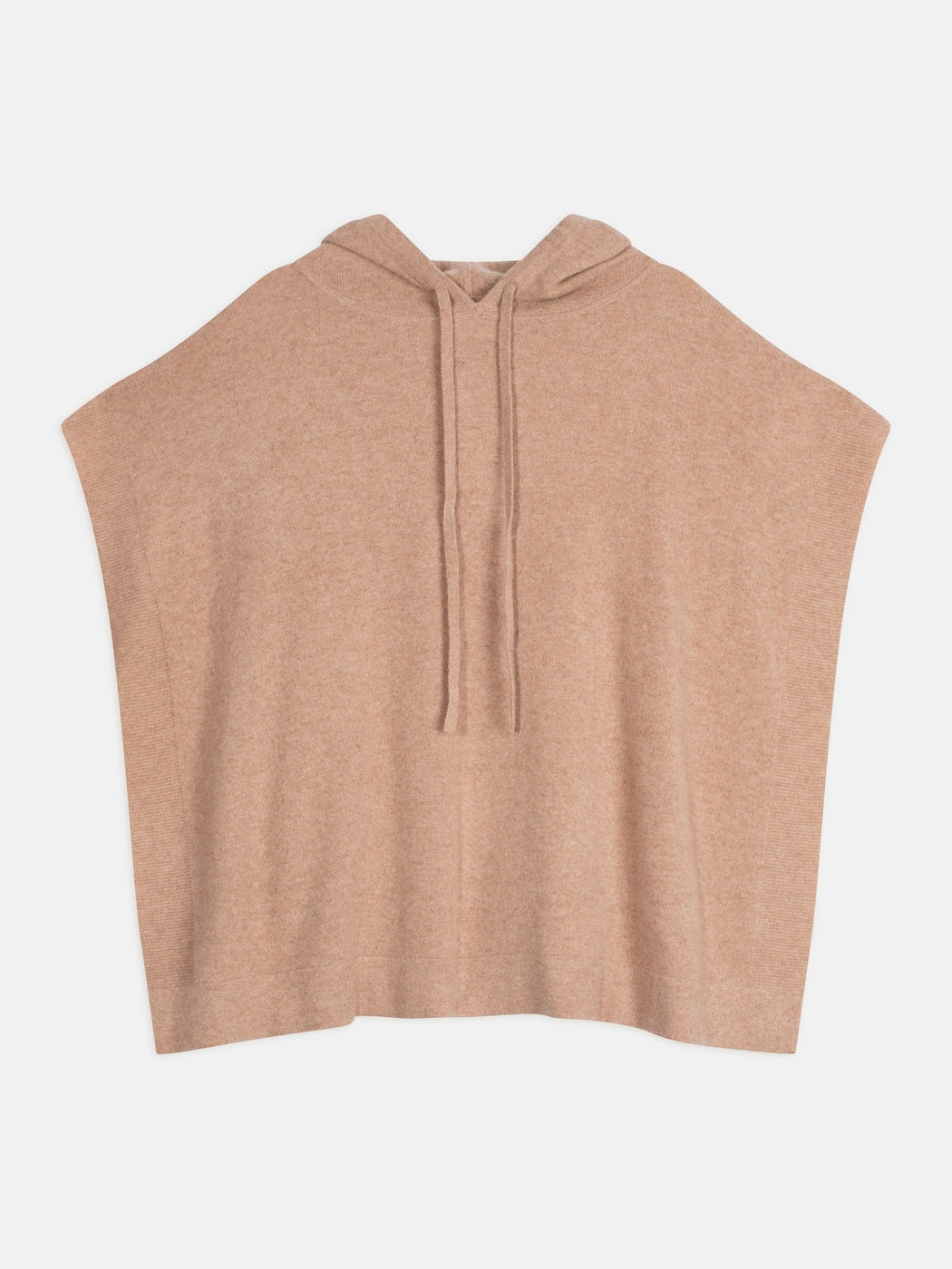 Poncho Capuche Elsa - Camel Chiné - Femme