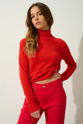 Pull Col Roulé - Eileen - Tomate