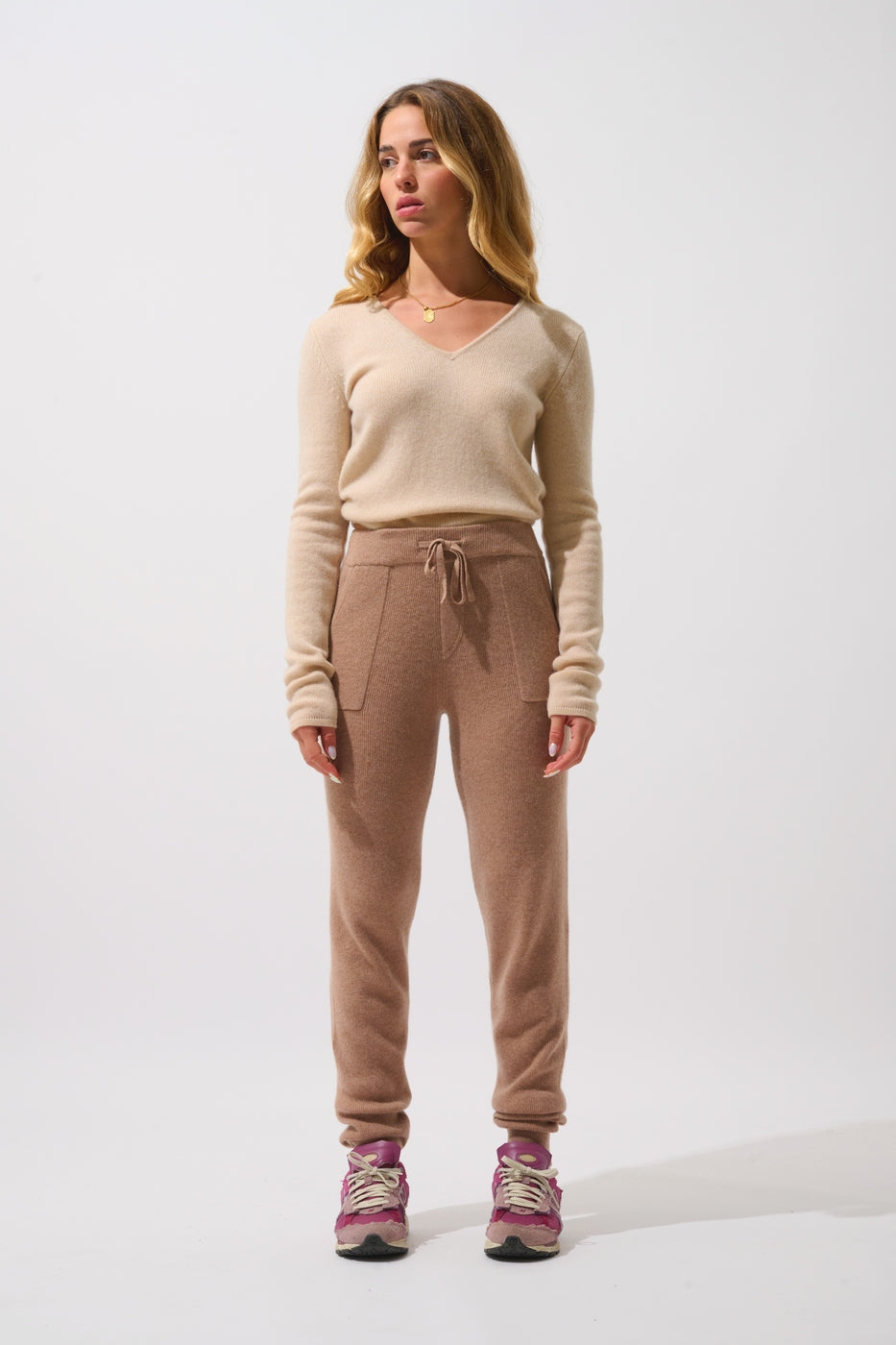Jogginghose Anika - Camel Meliert