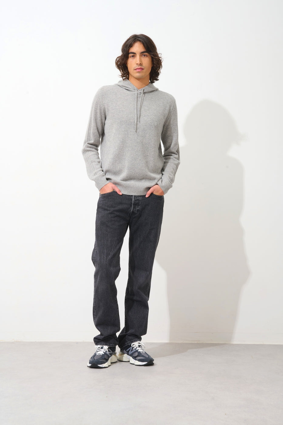 Pull Capuche 4 Fils - Bendt - Nuage Chiné