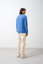 Pull Col V  - Agel - Bleu