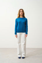 Ecrin Crew-Neck Jumper - Paon - 100% Cashmere 2-Ply - Women