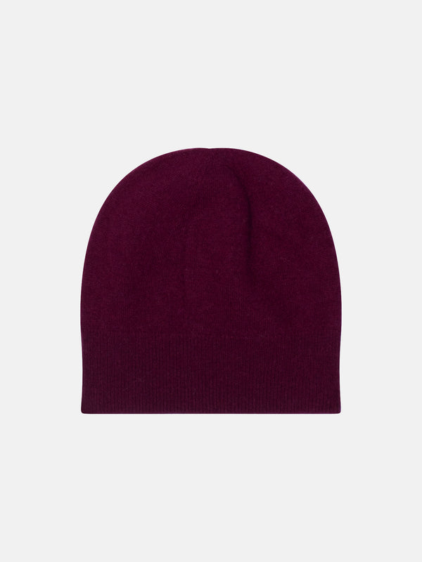 Bonnet Manti - Bordeaux - 100% Cachemire 2 Fils
