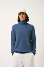 Pull Col Roulé - Bange - Bleu