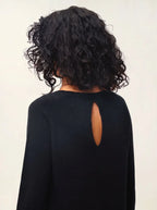 Pull Col Bateau Goutte Dos - Dibona - Noir