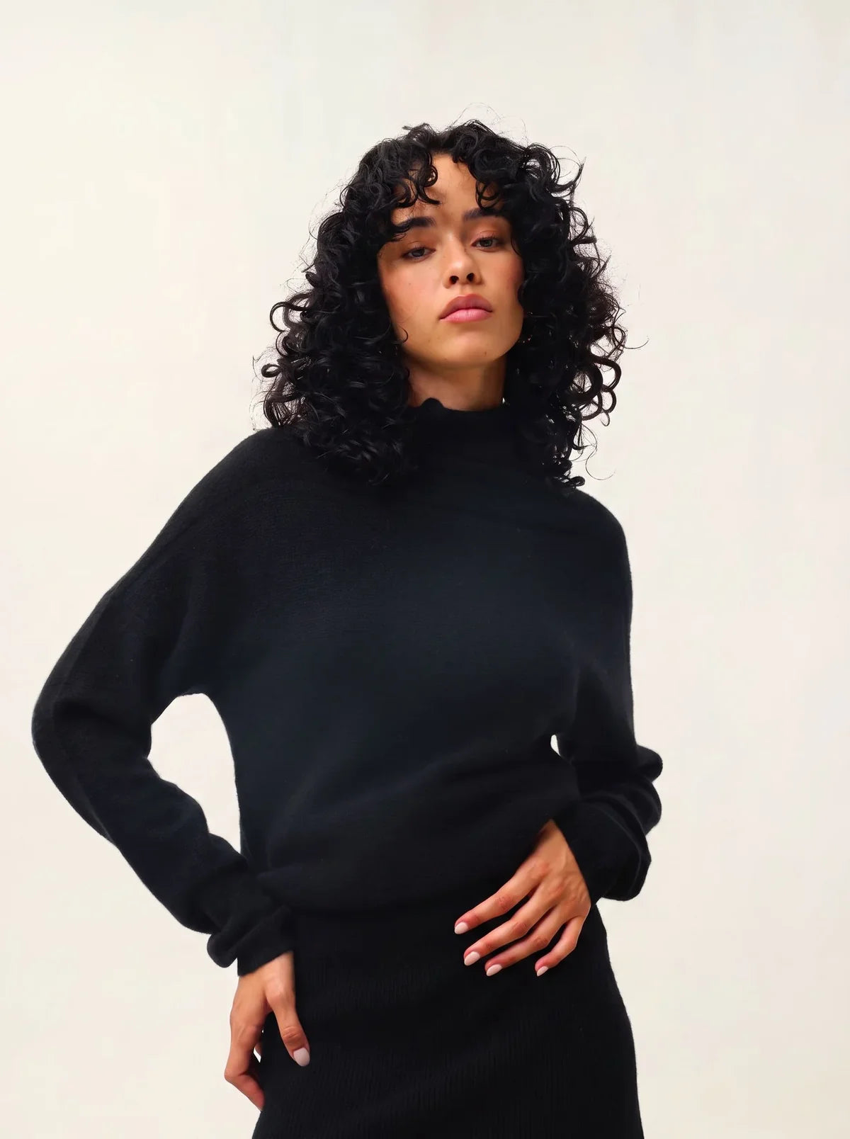 Pull Col Roulé - Collin - Noir