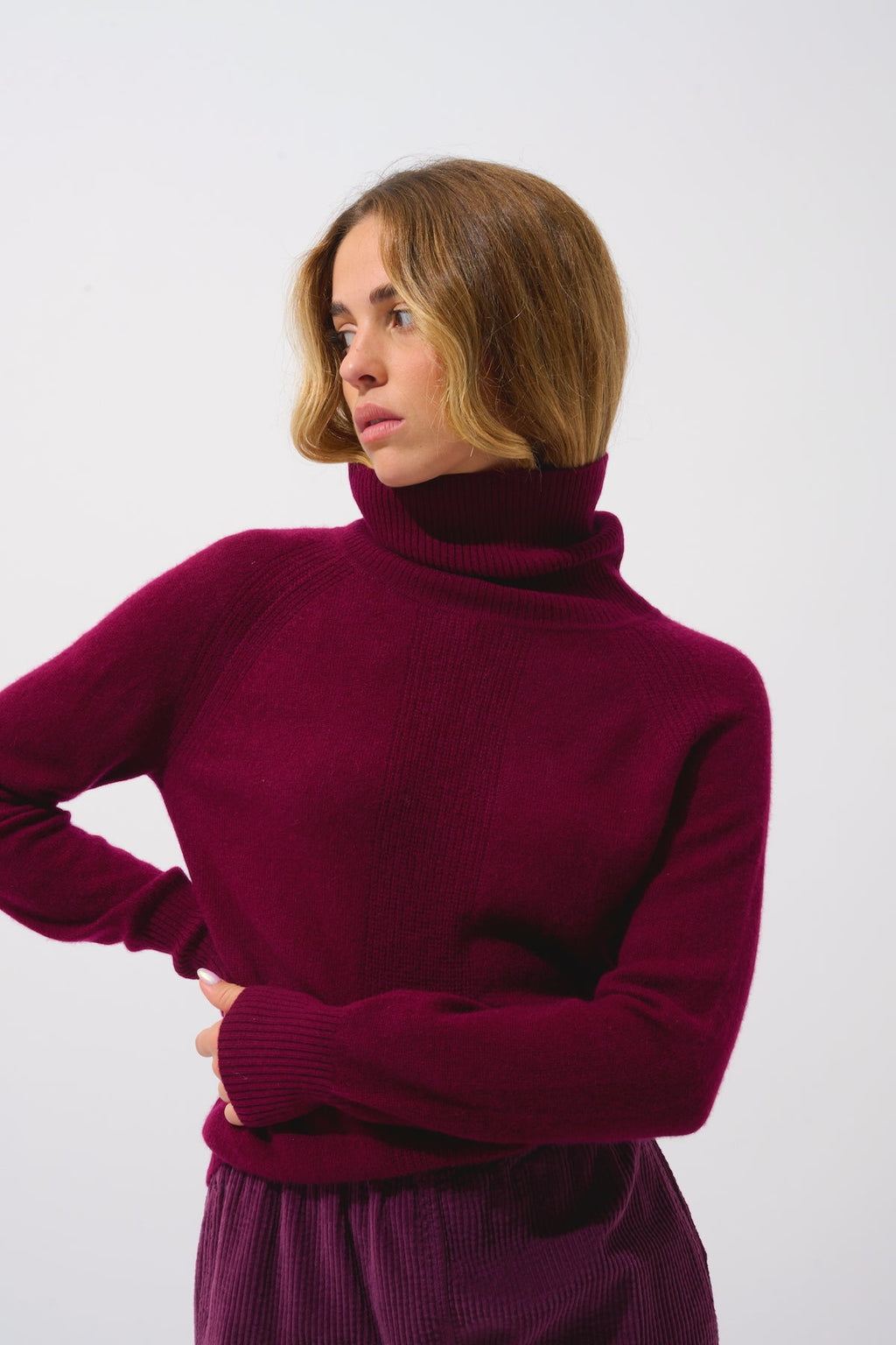Pull Col Roulé - Dolce - Rouge