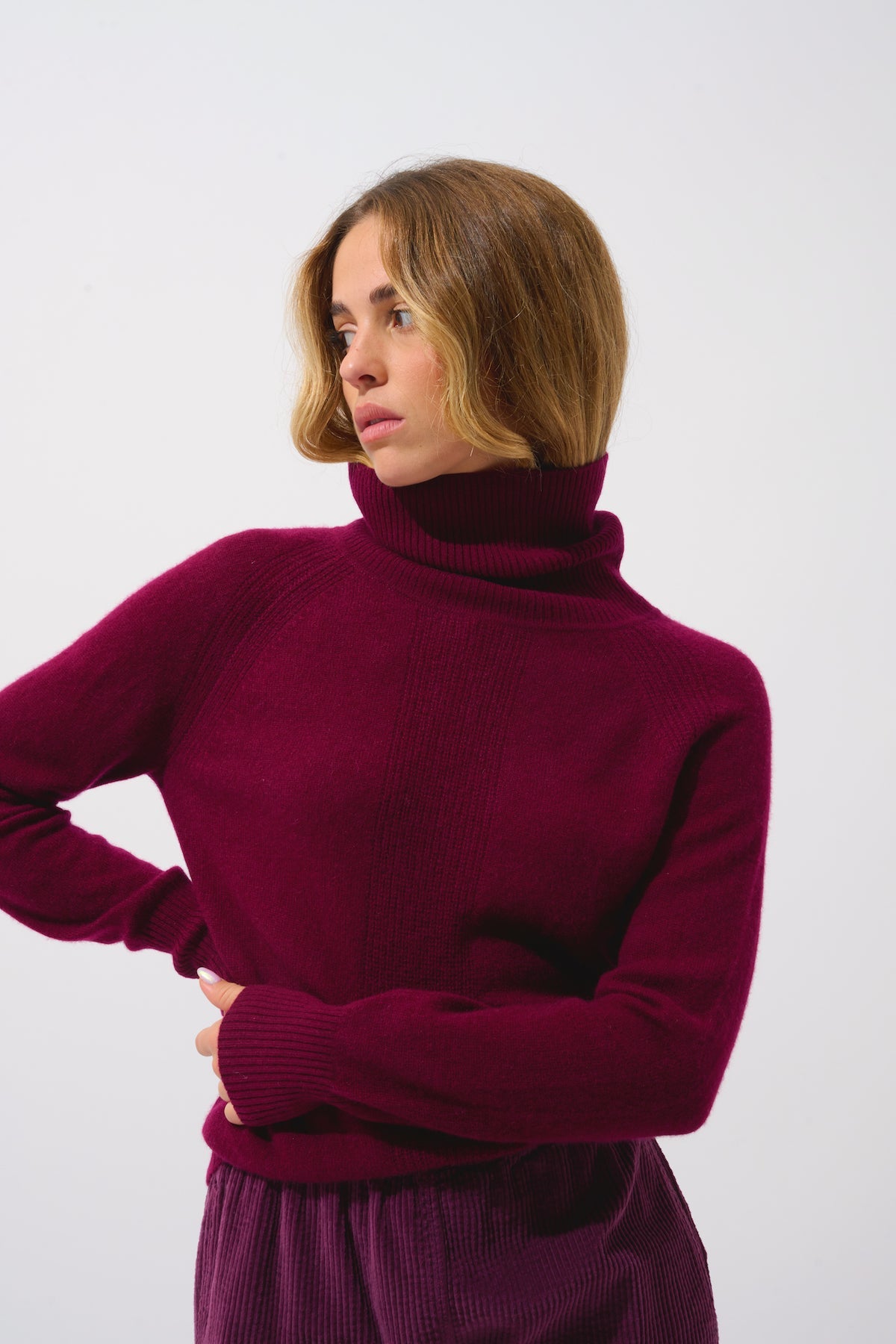 Pull Col Roulé - Dolce - Rouge