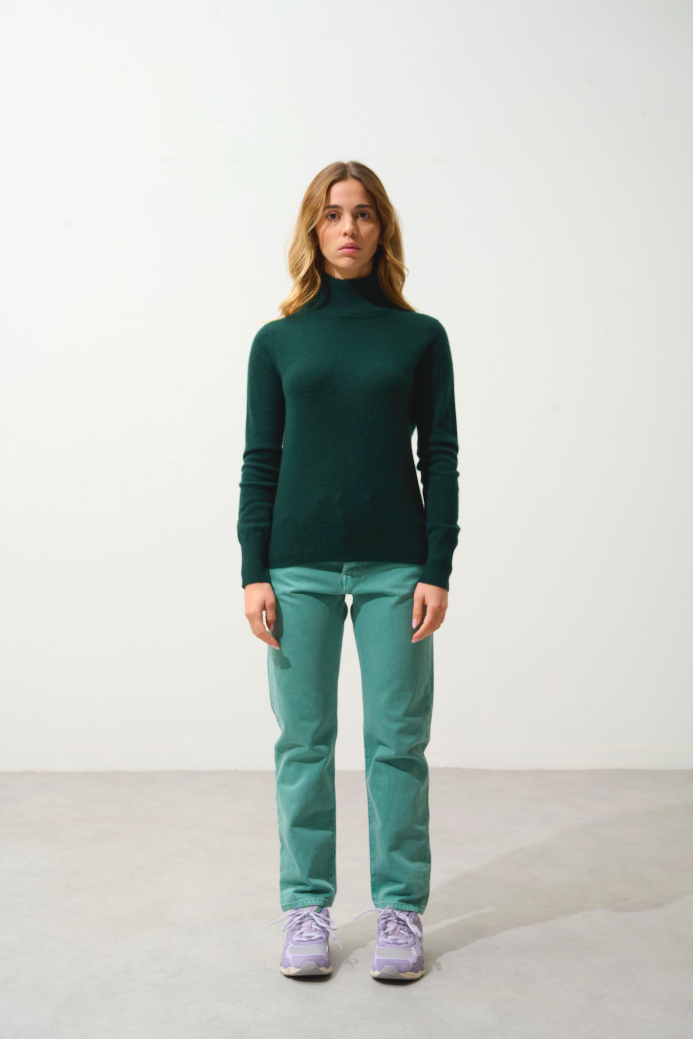 Turtleneck Sweater - Eileen - Cypress