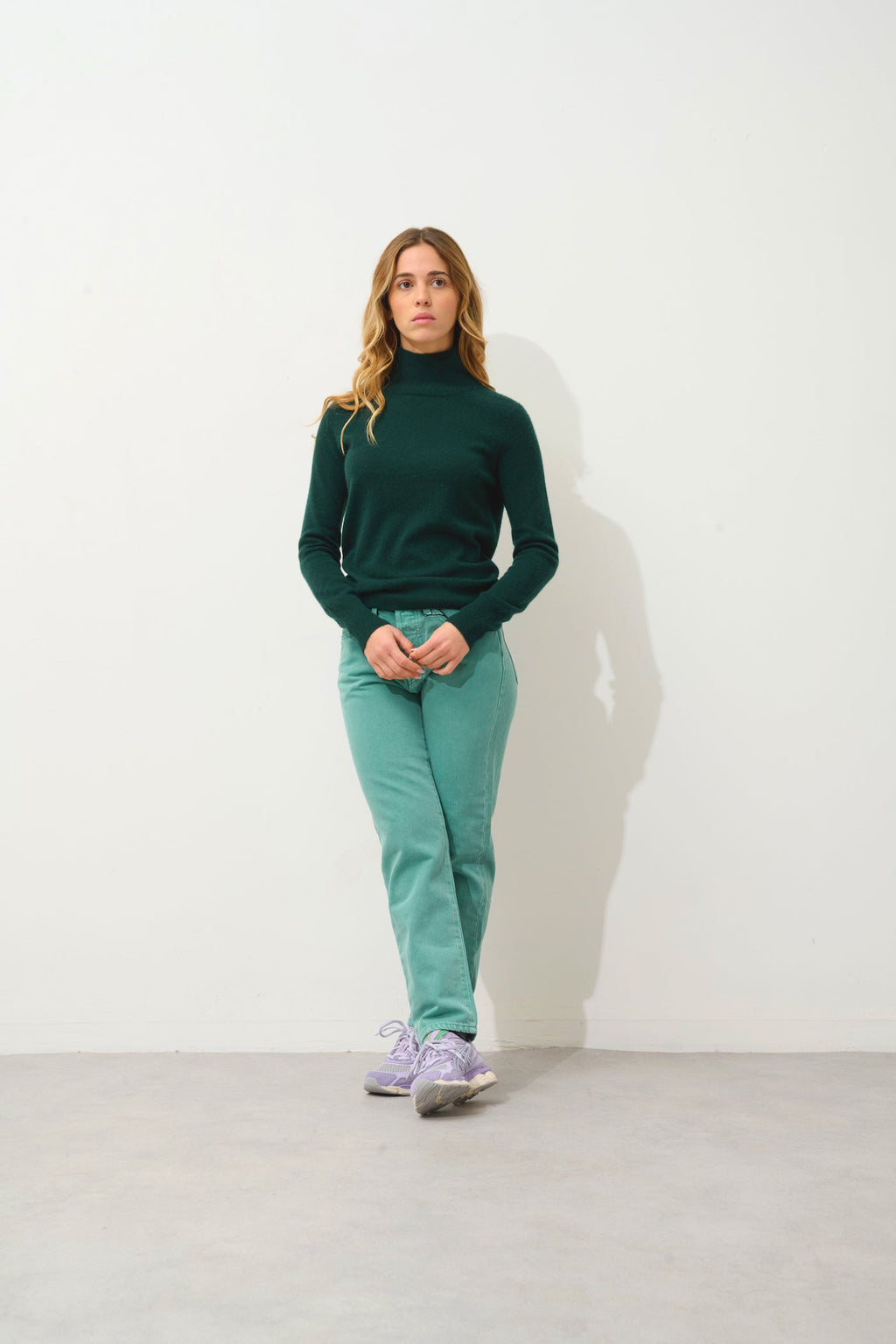 Turtleneck Sweater - Eileen - Cypress