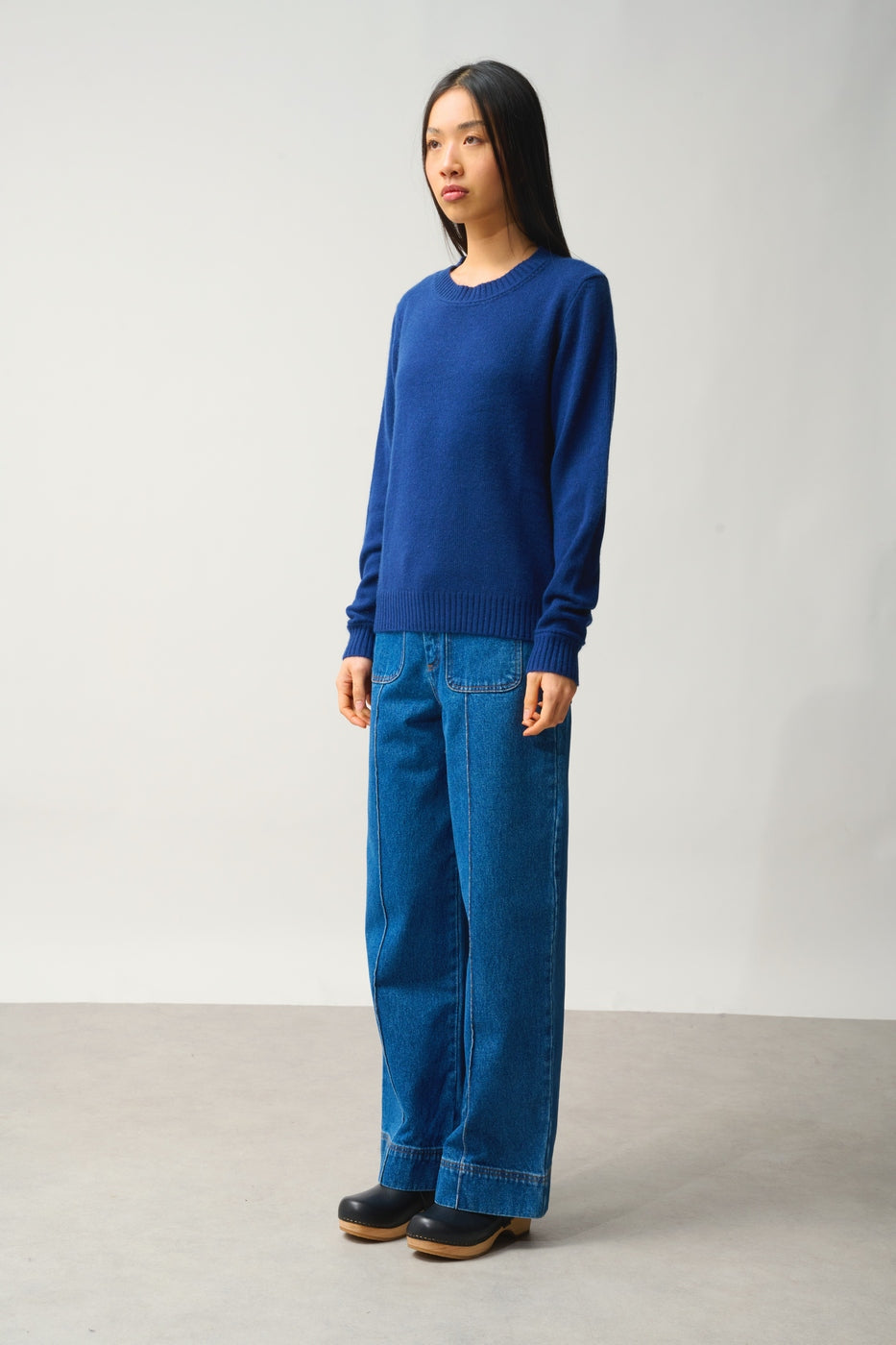 Jersey de cuello redondo de 4 hilos - Jetsan - Medianoche