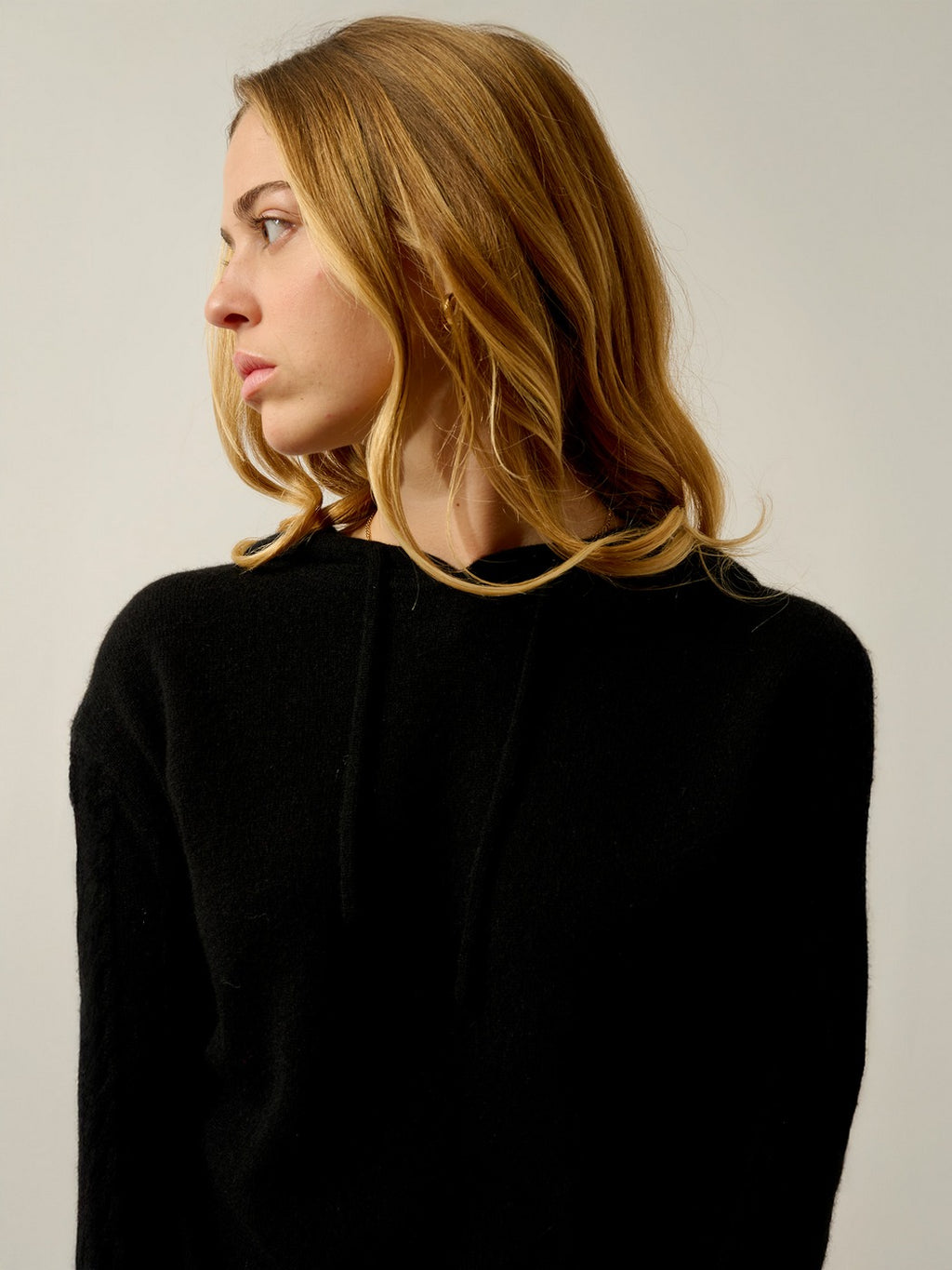 Jersey con capucha Svalinna - Negro