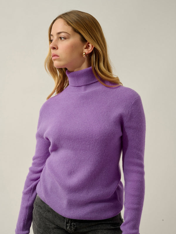 Dolcevita Suzie - 100% Cashmere, 2 Fili - Malva