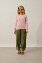 4-Ply Crew-Neck Jumper - Ivy - Ballerine