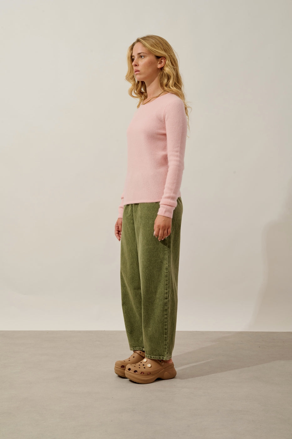 4-Ply Crew-Neck Jumper - Ivy - Ballerine
