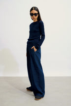 Pull Col Rond Bella - Navy - Femme