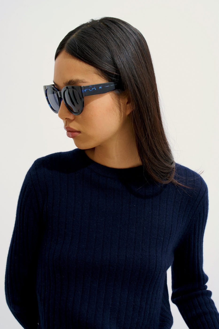 Pull Col Rond Bella - Navy - Femme