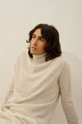 Pull Col Roulé Bange - Gris Perle Chiné - Homme