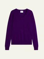V-hals Strik - Gardoria - Violette
