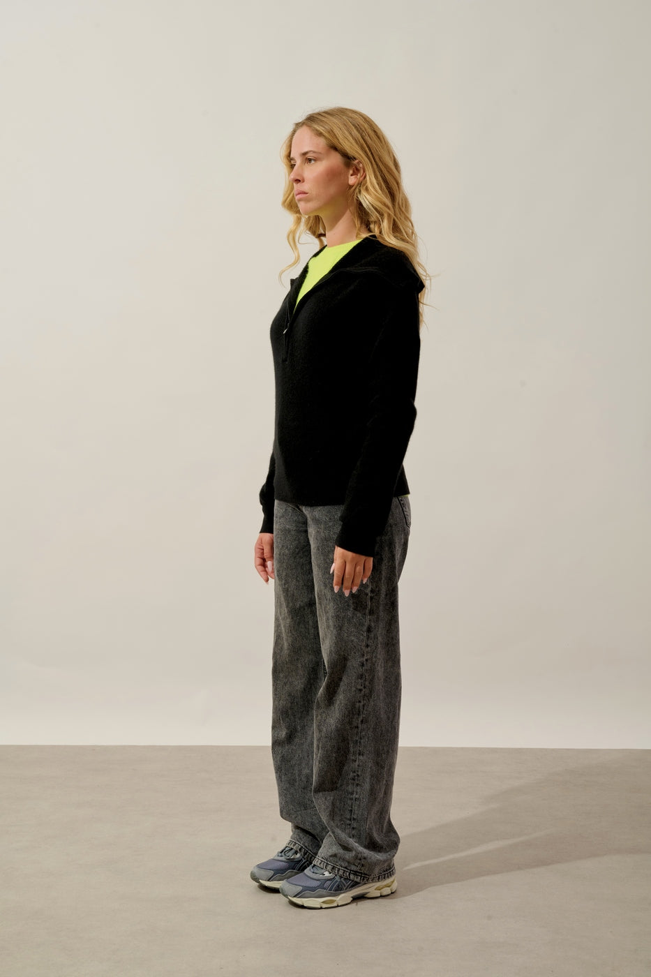 Karma Half-Zip Jumper - Black - Women